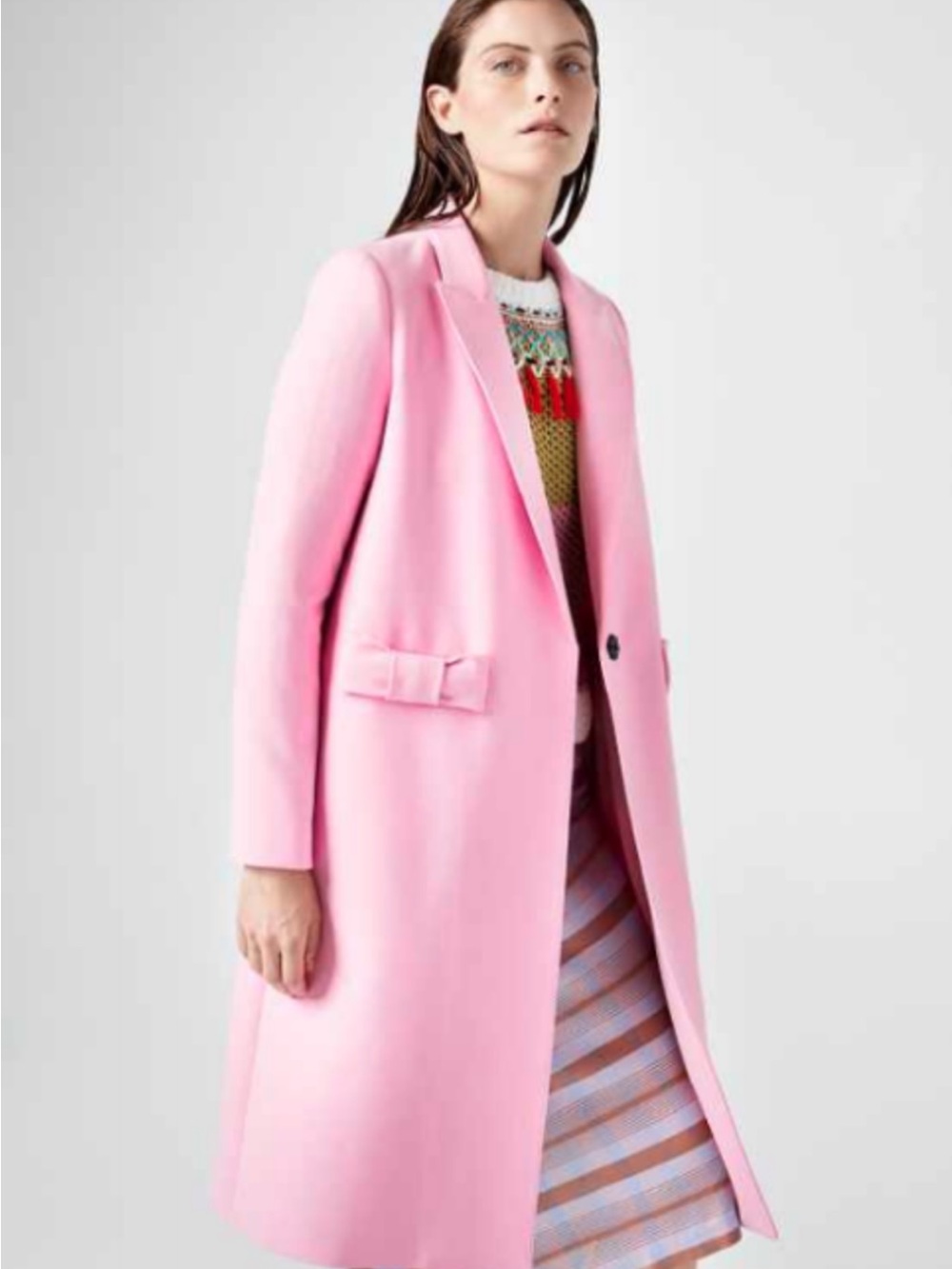 Smythe Pink Bow Coat - Picture 2 of 9